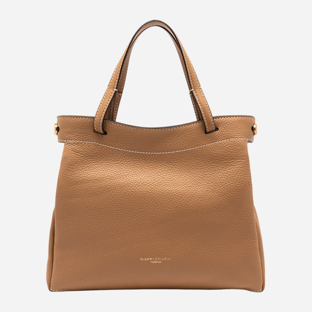Torba shopper damska skórzana Gianni Chiarini BS-11290-GRN-0422 Brązowa (800070334491) - obraz 1