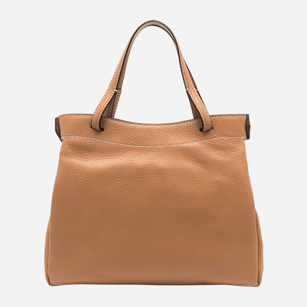 Torba shopper damska skórzana Gianni Chiarini BS-11290-GRN-0422 Brązowa (800070334491) - obraz 2