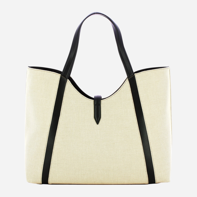 Torba shopper damska materiałowa Furla WB01729BX3542NN0001007 Mleczny/Czarny (800070334455) - obraz 2