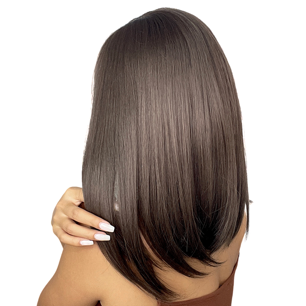Парик Medium Ombre Brown, натуральные синтетические волосы - Фото 3 Парик Medium Ombre Brown, натуральные синтетические волосы - изображение 3