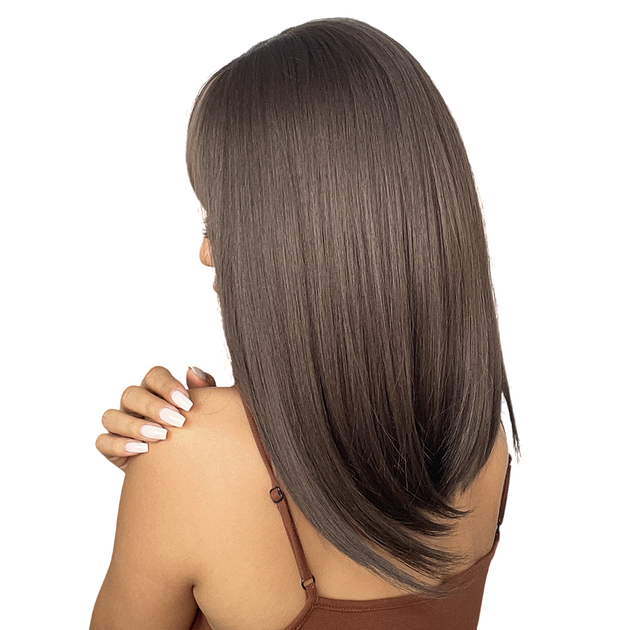 Парик Medium Ombre Brown, натуральные синтетические волосы - Фото 9 Парик Medium Ombre Brown, натуральные синтетические волосы - изображение 9