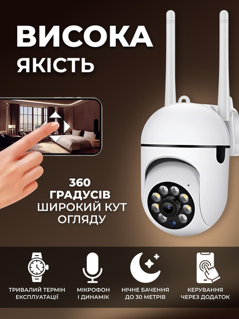 IP-камера видеонаблюдения YsxLite Cloud storage наружная белая - Фото 3 IP-камера видеонаблюдения YsxLite Cloud storage наружная белая - изображение 3