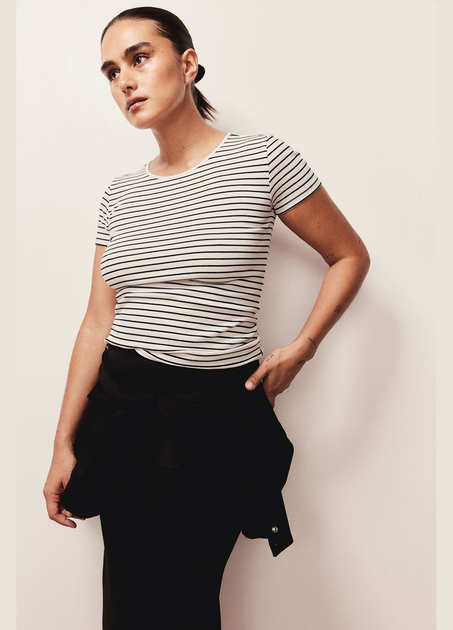 Футболка жіноча M H&M 1235366003 - зображення 4