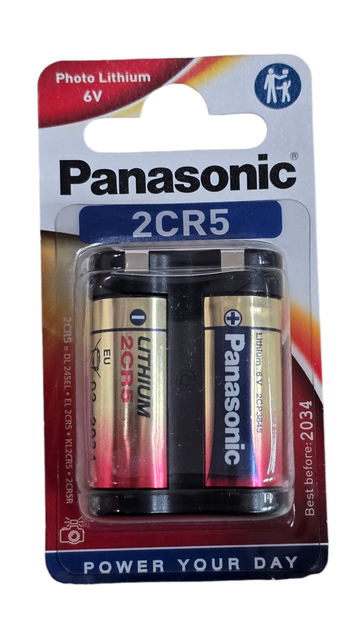 Батарейка Panasonic Lithium 6V 2CR5 - Фото 1 Батарейка Panasonic Lithium 6V 2CR5 - изображение 1