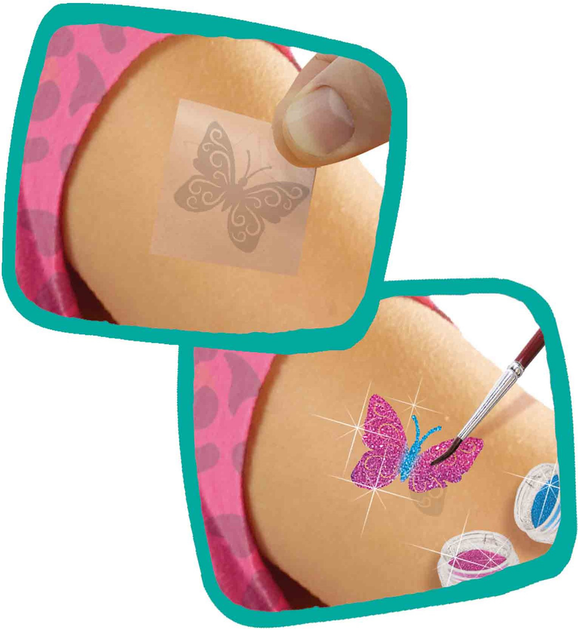 Набір блискучих татуювань Ses Creative Fashion glitter tattoos (8710341141424) - зображення 4