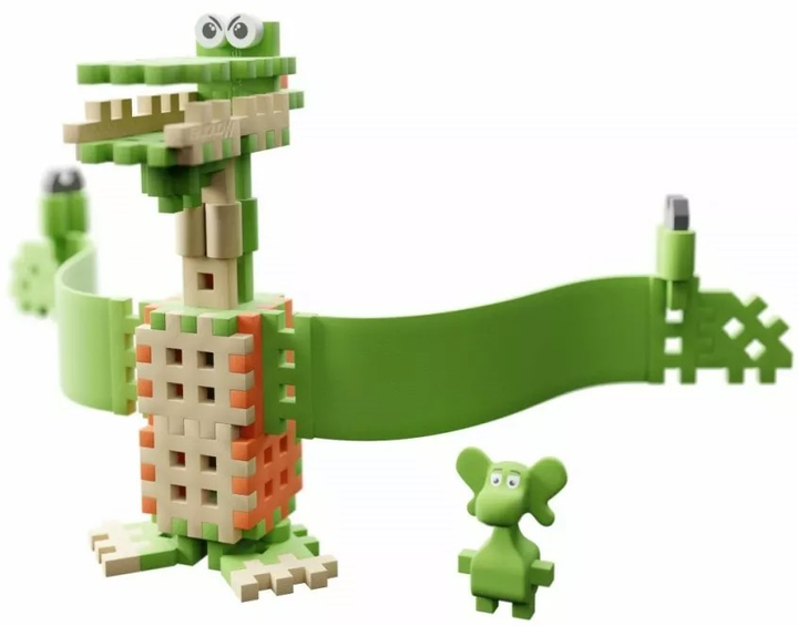 Klocki konstrukcyjne Marioinex Mini Waffle Smok Diplodok i Pterodaktyl 60 szt (5903033906163) - obraz 4