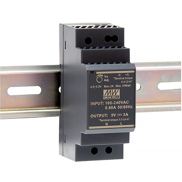 Блок питания 24W MEANWELL HDR-30-12 IP31 - изображение 1