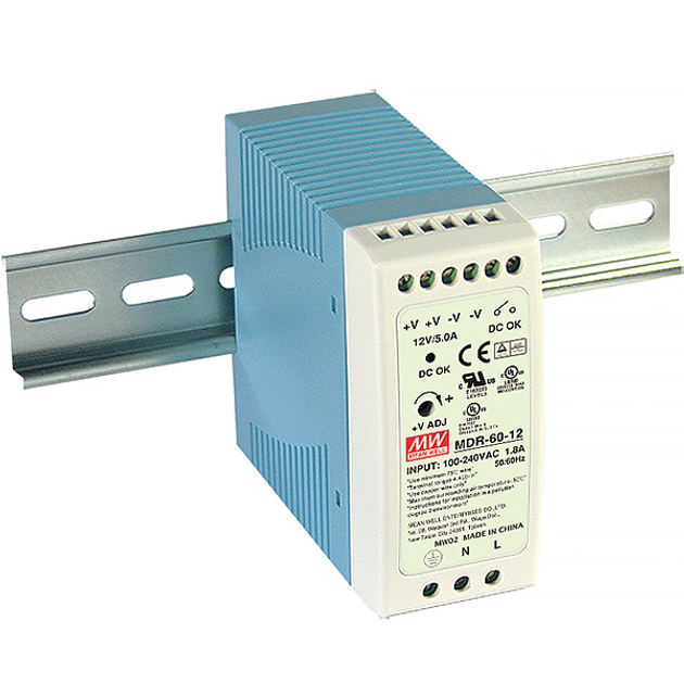 Блок питания 60W MEANWELL MDR-60-24 IP31 - изображение 1