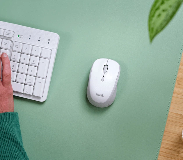 Миша Trust Yvi+ Multi-Device Wireless/Bluetooth White (TR25454) - зображення 5