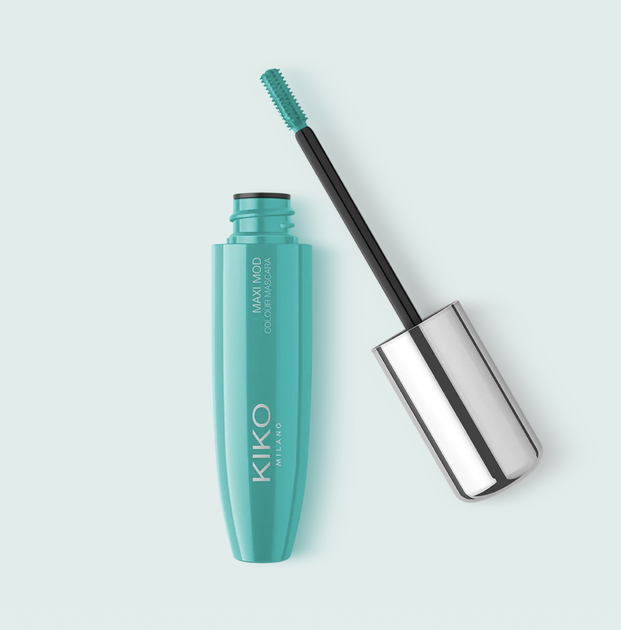 Туш цветная Kiko Milano Maxi mod colour mascara (06 Turquoise) - Фото 3 Туш цветная Kiko Milano Maxi mod colour mascara (06 Turquoise) - изображение 3
