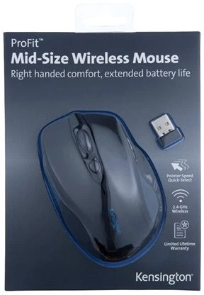 Mysz Kensington Pro Fit Mid-Size Wireless Czarna (K72405EU) - obraz 3