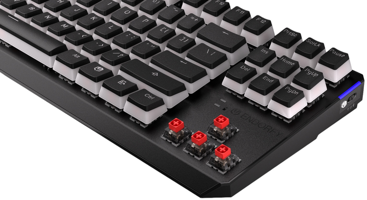 Klawiatura bezprzewodowa Endorfy Thock TKL Pudding Kailh Box Red Wireless Black (EY5A119) - obraz 11