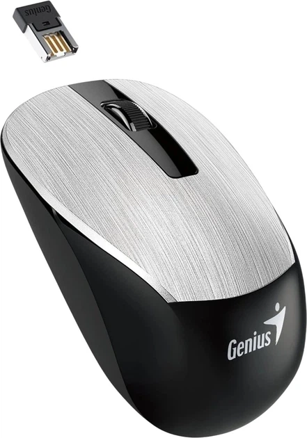 Миша Genius NX-7015 Wireless Black/Silver (31030019404) - зображення 2