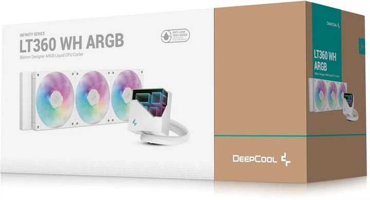Система водяного охолодження DeepCool LT360 ARGB White (R-LT360-WHAMNC-G-1) - зображення 6