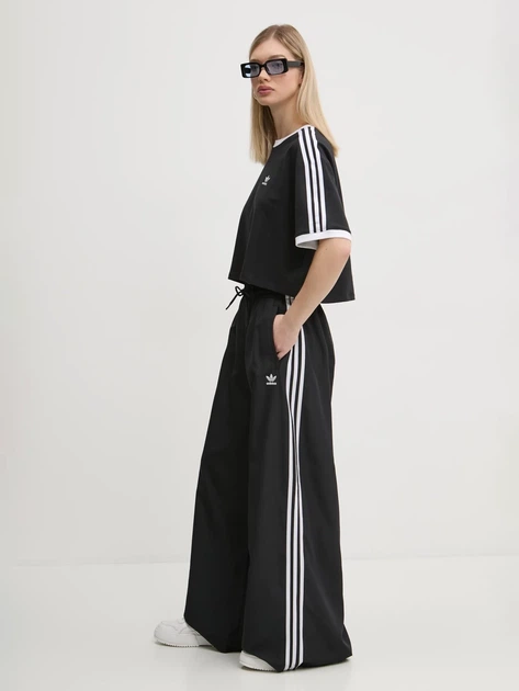 Футболка хлопковая оверсайз женская Adidas Originals 3S Loose Crop