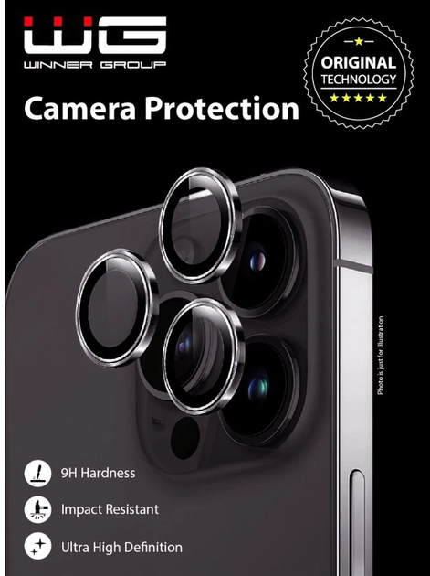 Захисне скло Winner Group для камеры Apple iPhone 16 Pro/16 Pro Max Natural Titanium (8591194125409) - зображення 3