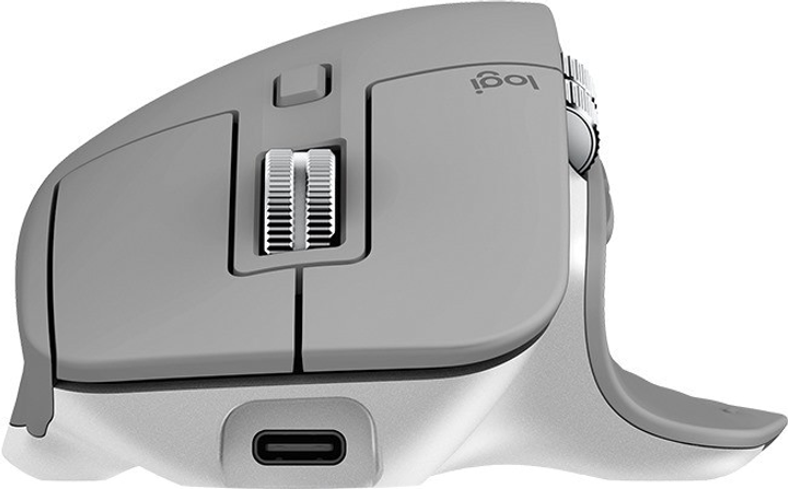 Mysz Logitech MX Master 3 Wireless/Bluetooth Mid Grey (910-005695) - obraz 4