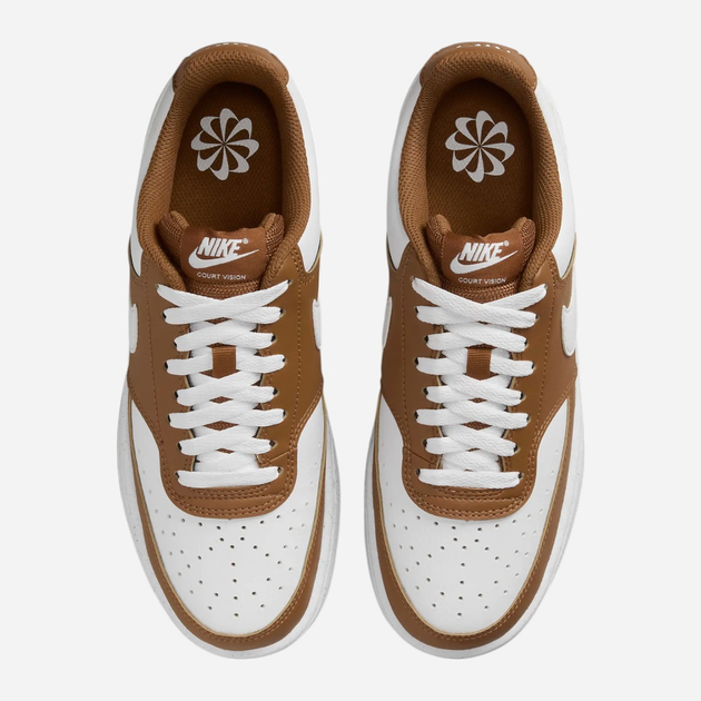 Жіночі кеди низькі Nike Court Vision Low Next Nature DH3158-200 41 (9.5US) Коричневі (197600131446) - зображення 4