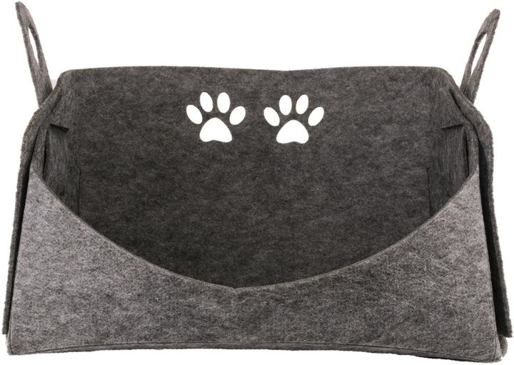Legowisko z poduszką dla psów i kotów FX Home Flam 48x26x33 cm Grey (2820000014320) - obraz 5