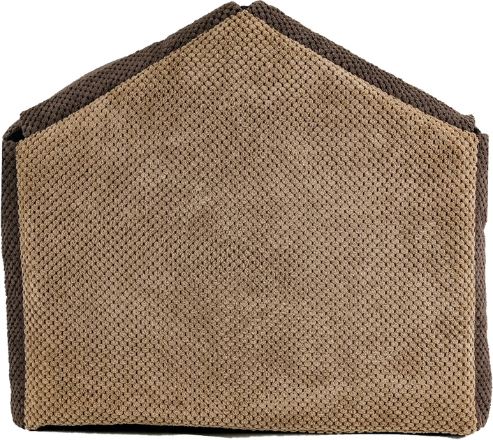 Domek-leżak dla psów i kotów transformer z poduszką FX Home Doris 50x48x42 cm Brązowy (2820000013323) - obraz 8