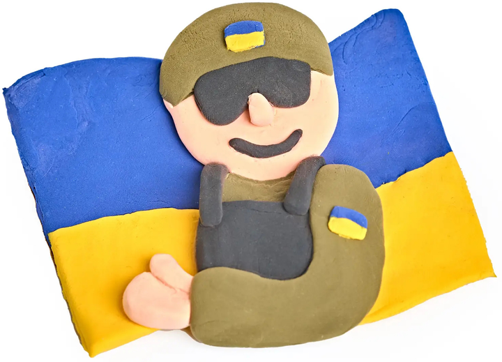 Набір пластиліну BERGER Kids Clay Army 18 баночок 270 г (8596165040316) - зображення 5