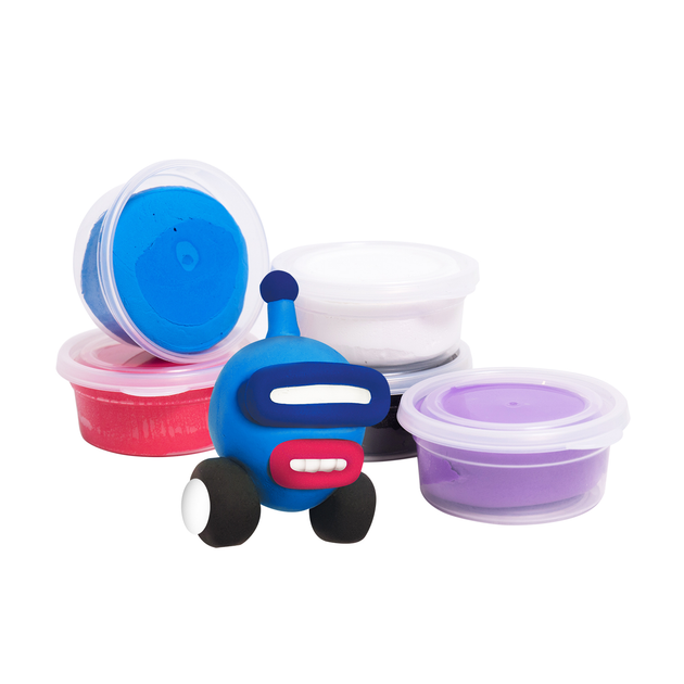 Набір пластиліну BERGER Kids Clay Монстрики 18 баночок 270 г (8596165040200) - зображення 5