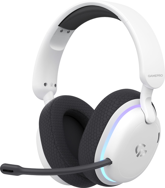 Акція на Навушники бездротові GamePro Asgard Bragi 7.1 RGB Tri-Mod White від Rozetka