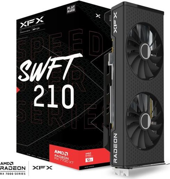 Karta graficzna XFX PCI-Ex Radeon RX 7700 XT SPEEDSTER SWFT 210 Core Edition 12GB GDDR6 (192bit) (2544/18000) (HDMI, 3 x DisplayPort) (RX-77TSWFTFP) - obraz 7