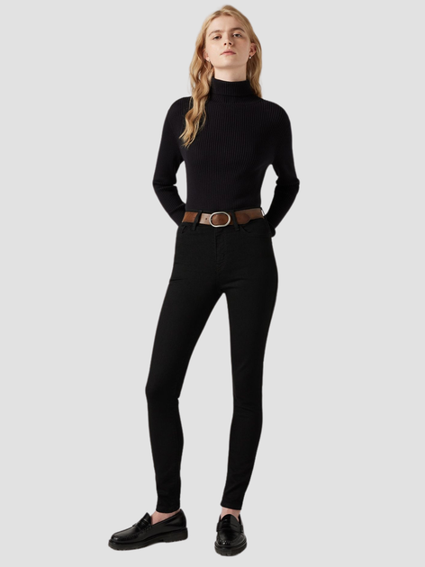 Jeansy skinny damskie Levi's 720 Hirise Super Skinny 52797-0000 26-28 Czarne (5400537910202) - obraz 3