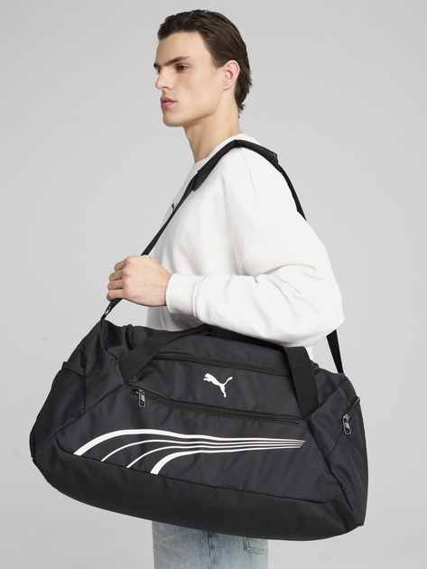 Спортивна сумка Puma Fundamental Medium Sports Bag 09118901 Чорна (4067984162502) - зображення 2