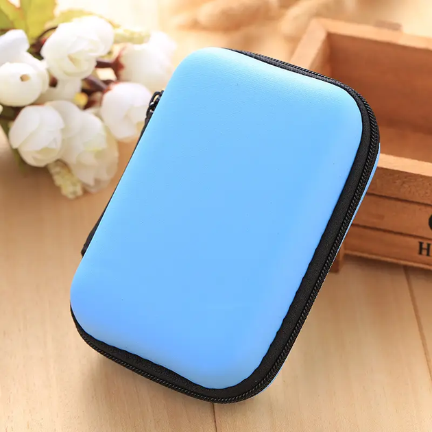 Органайзер для зарядних пристроїв, навушників TechTidy Mini Блакитний 89572686 - изображение 2