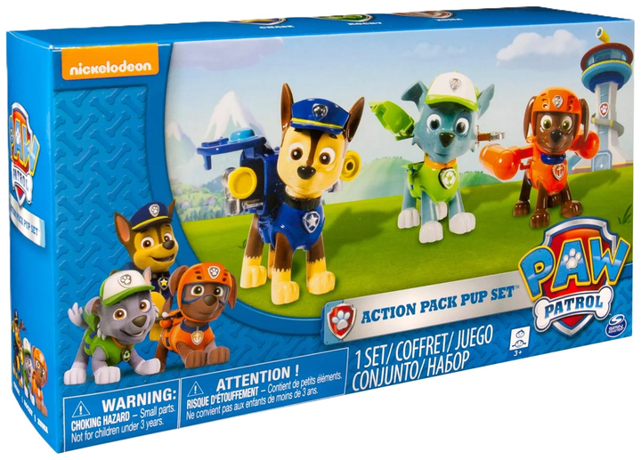 Zestaw figurek Spin Master Paw Patrol Rocky + Zuma + Chase (778988093962) - obraz 1