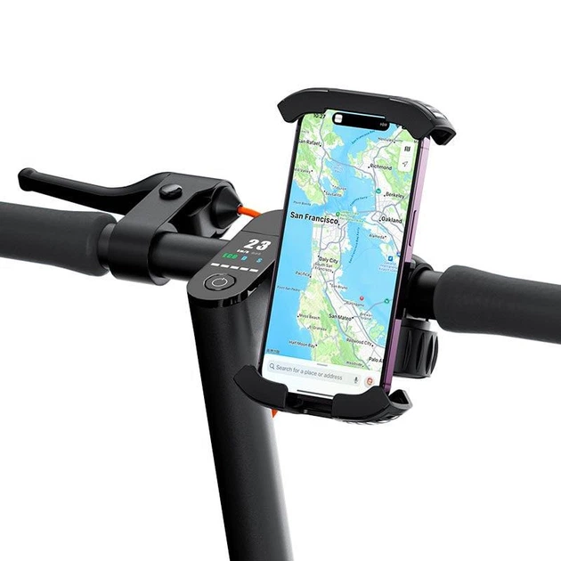 Тримач для телефону Baseus QuickGo Series Bike Phone Mount на велосипед/мопед/мотоцикл 5.7-7.2" (C40561500113-00) Black - Фото 6 Тримач для телефону Baseus QuickGo Series Bike Phone Mount на велосипед/мопед/мотоцикл 5.7-7.2" (C40561500113-00) Black - зображення 6