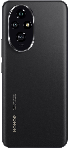 Smartfon Honor 200 8/256GB Midnight Black (5109BGRK) - obraz 3