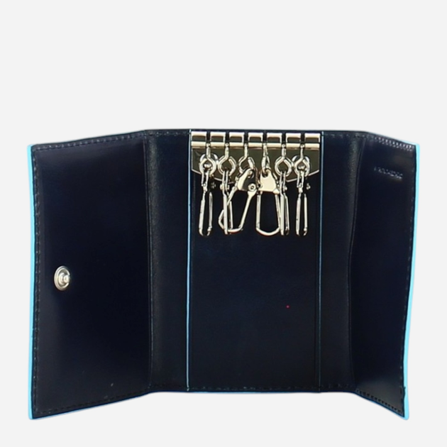 Etui na klucze skórzane Piquadro PC1396B2/BLU2 Ciemnogranatowe (800070202007) - obraz 3