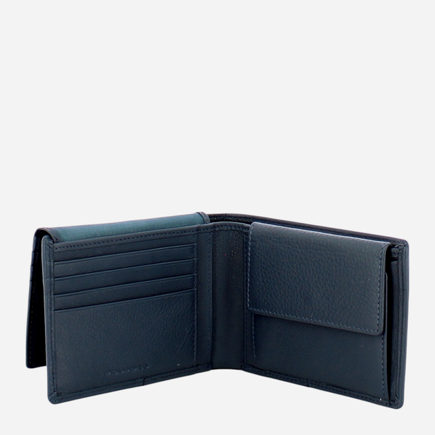 Портмоне чоловіче шкіряне Piquadro PU1392AOR/BLU Синє (800070111630) - зображення 4