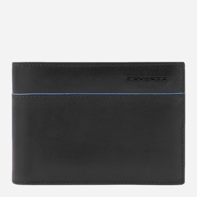 Портмоне чоловіче шкіряне Piquadro PU257B2VR/N Чорне (800070304206) - зображення 1