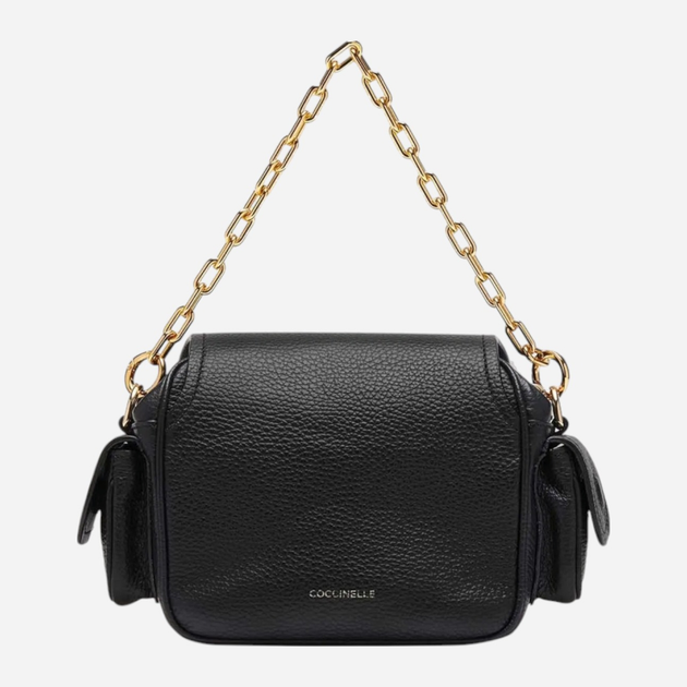 Torebka crossbody damska skórzana Coccinelle Campus E1RFF550101-001 Czarna (800070338983) - obraz 3
