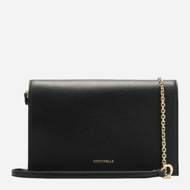 Torebka kopertówka damska skórzana Coccinelle Dandymini E5S00550201-001 Czarna (800070338232) - obraz 1
