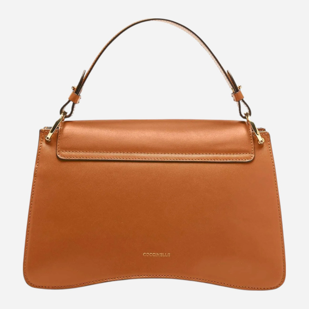 Сумка жіноча з натуральної шкіри середня Coccinelle C-Me Calf E1SSK180101-W12 Коричнева (800070338305) - зображення 2