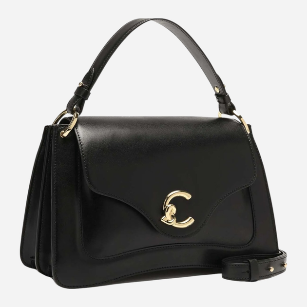 Torba damska skórzana Coccinelle C-Me Calf E1SSK180101-001 Czarna (800070338304) - obraz 3