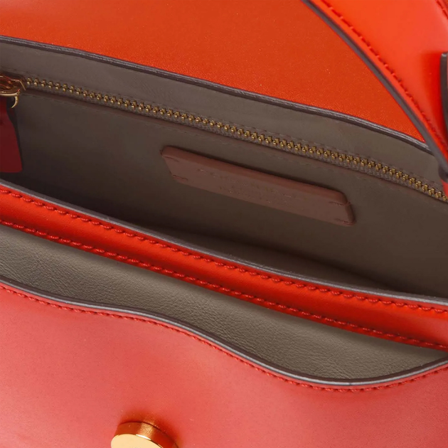 Сумка жіноча з натуральної шкіри маленька Coccinelle C-Me Calf E1SSK180201-R29 Помаранчева (800070338298) - зображення 4