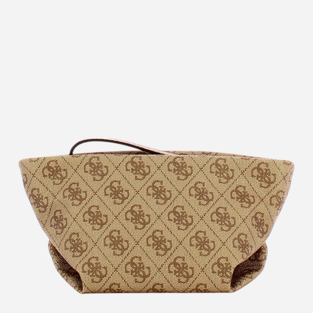 Косметичка жіноча Guess Eco Evaine TWEB9535005-LGW Коричнева (800070334923) - зображення 2