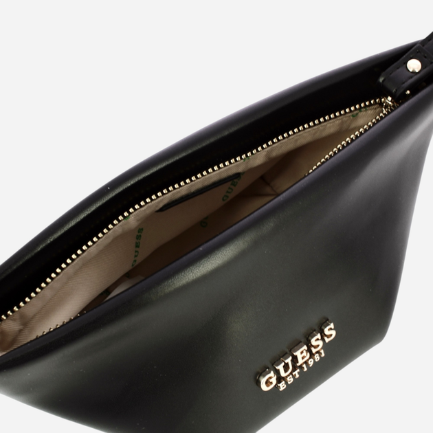 Kosmetyczka damska Guess Eco Evaine TWEV9535005-BLA Czarna (800070334924) - obraz 4