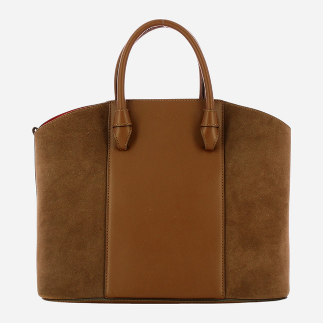 Torba shopper damska skórzana Furla Miastella L WB00333BX04280637S1007 Brązowa (800070306875) - obraz 1