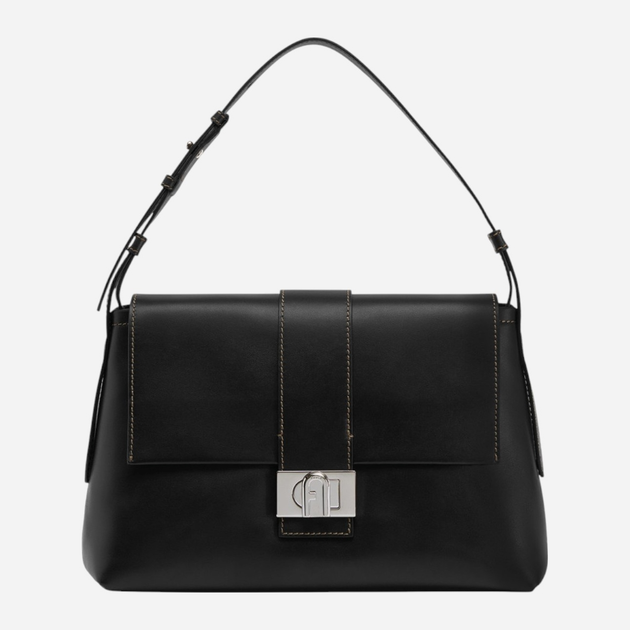 Сумка жіноча з натуральної шкіри середня Furla Charlotte M WB00472AX0733O60001003 Чорна (800070266317) - зображення 1