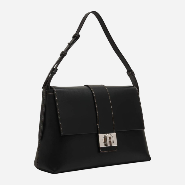 Сумка жіноча з натуральної шкіри середня Furla Charlotte M WB00472AX0733O60001003 Чорна (800070266317) - зображення 2