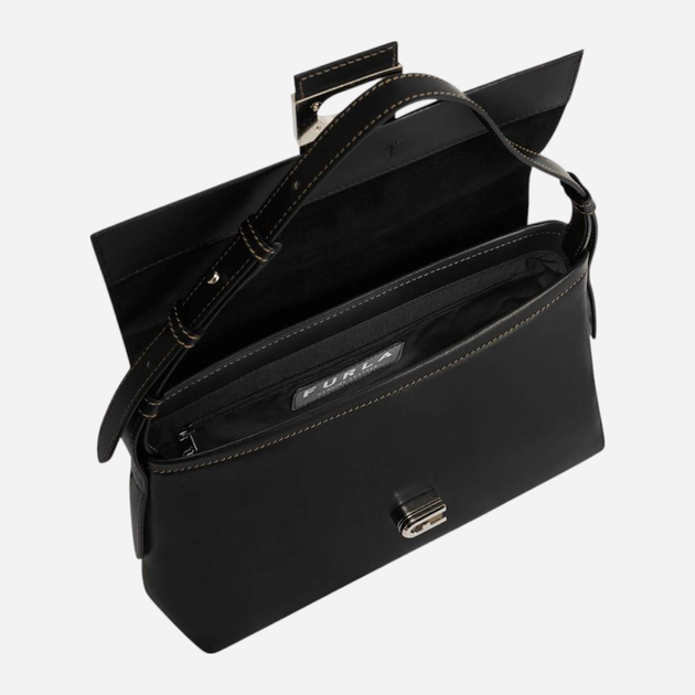 Сумка жіноча з натуральної шкіри середня Furla Charlotte M WB00472AX0733O60001003 Чорна (800070266317) - зображення 3