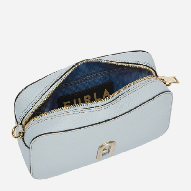 Сумка крос-боді через плече жіноча з натуральної шкіри маленька Furla Primula Mini WB00667BX0613AR3009035 Темно-синя (800070306835) - зображення 4