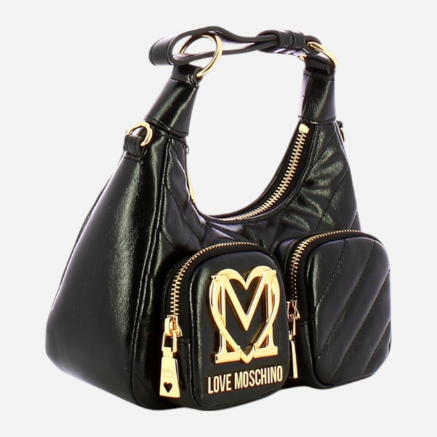 Torebka bagietka damska mała Love Moschino Borsa JC4320PP0LKM0000 Czarna (800070326617) - obraz 3